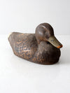 mid-century JC Higgins mallard hen decoy