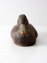 mid-century JC Higgins mallard hen decoy