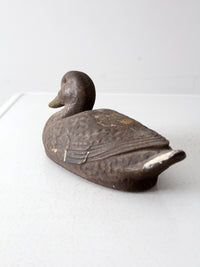 mid-century JC Higgins mallard hen decoy