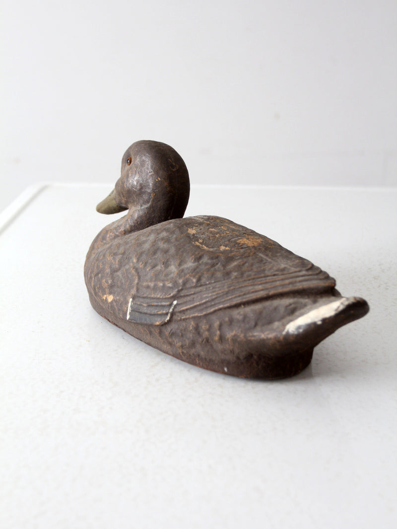 mid-century JC Higgins mallard hen decoy