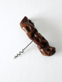 vintage burlwood corkscrew