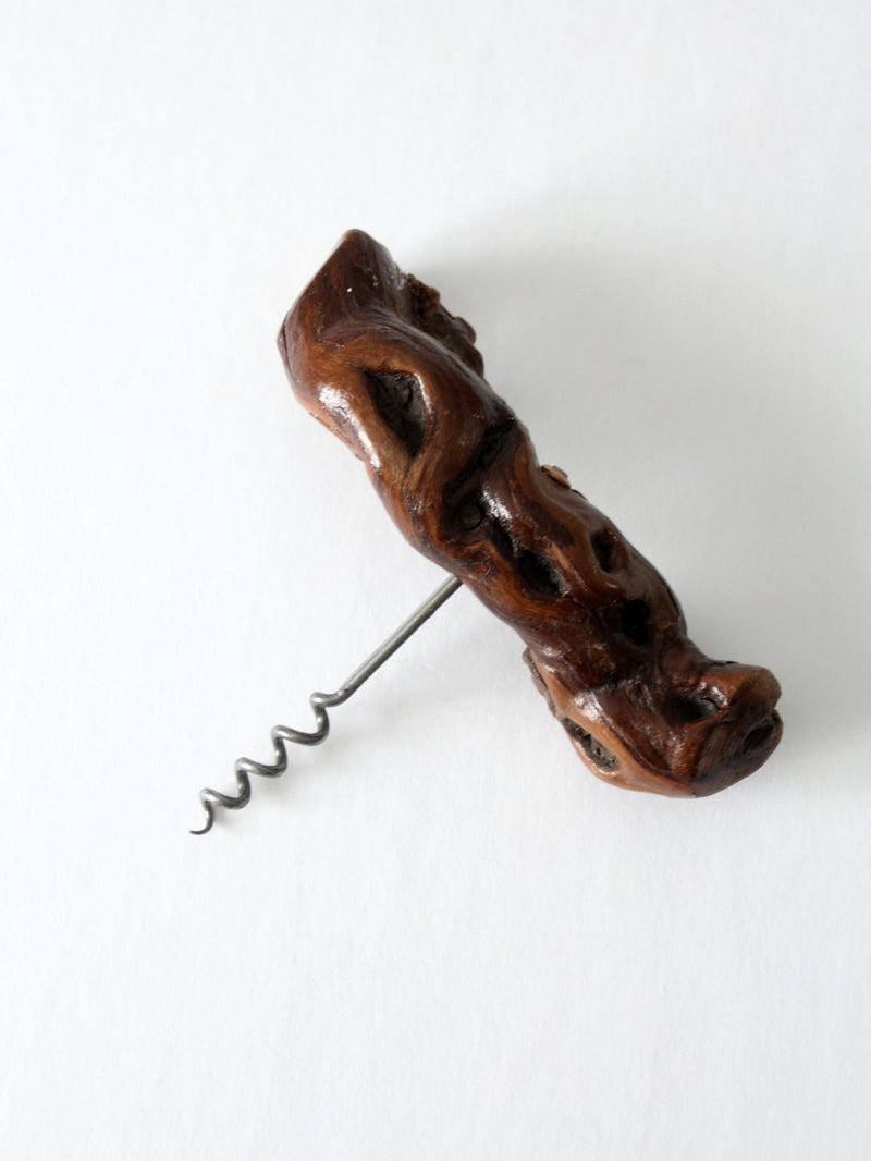 vintage burlwood corkscrew