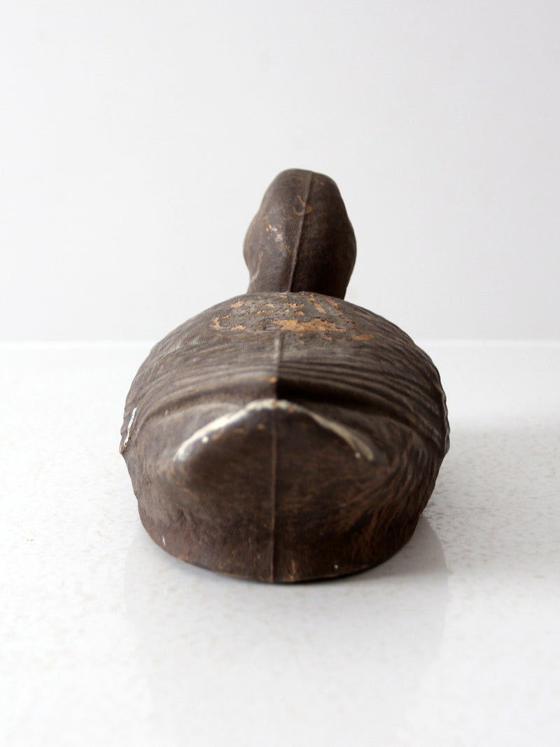 mid-century JC Higgins mallard hen decoy