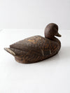 mid-century JC Higgins mallard hen decoy
