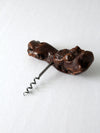 vintage burlwood corkscrew