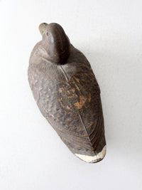 mid-century JC Higgins mallard hen decoy