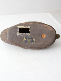 mid-century JC Higgins mallard hen decoy