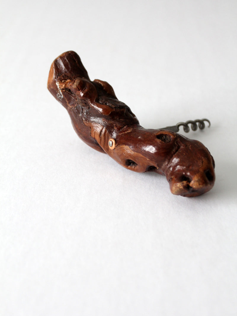 vintage burlwood corkscrew