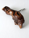 vintage burlwood corkscrew
