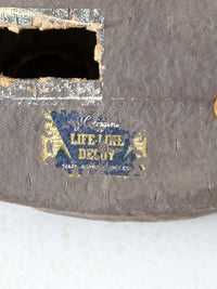 mid-century JC Higgins mallard hen decoy