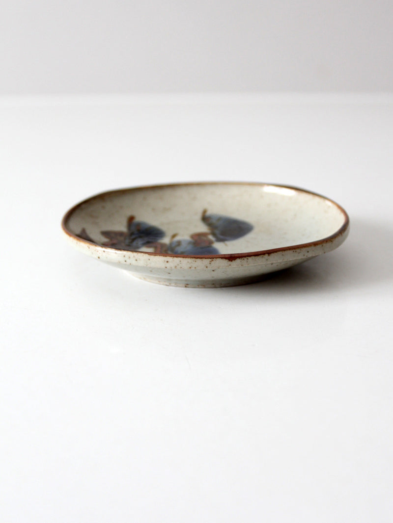 1970s Japanese stoneware dish