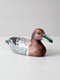 vintage hand-carved wooden duck
