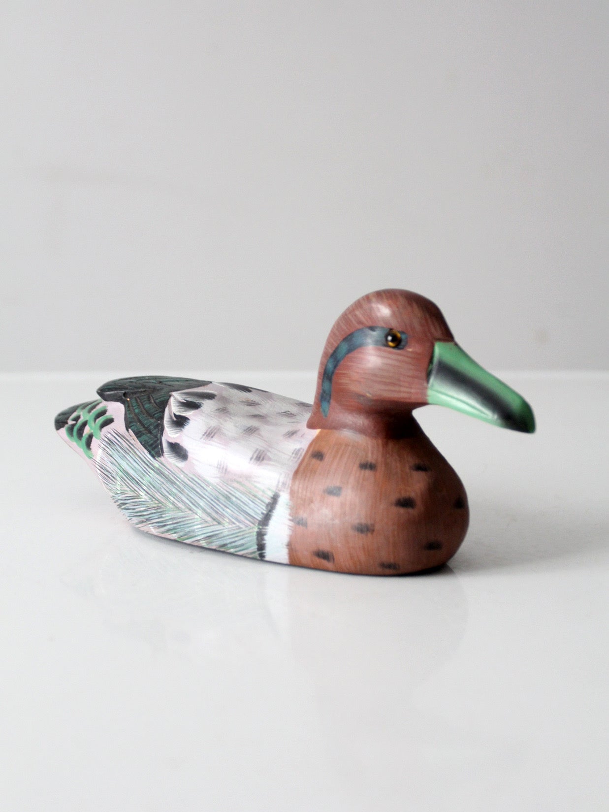 vintage hand-carved wooden duck