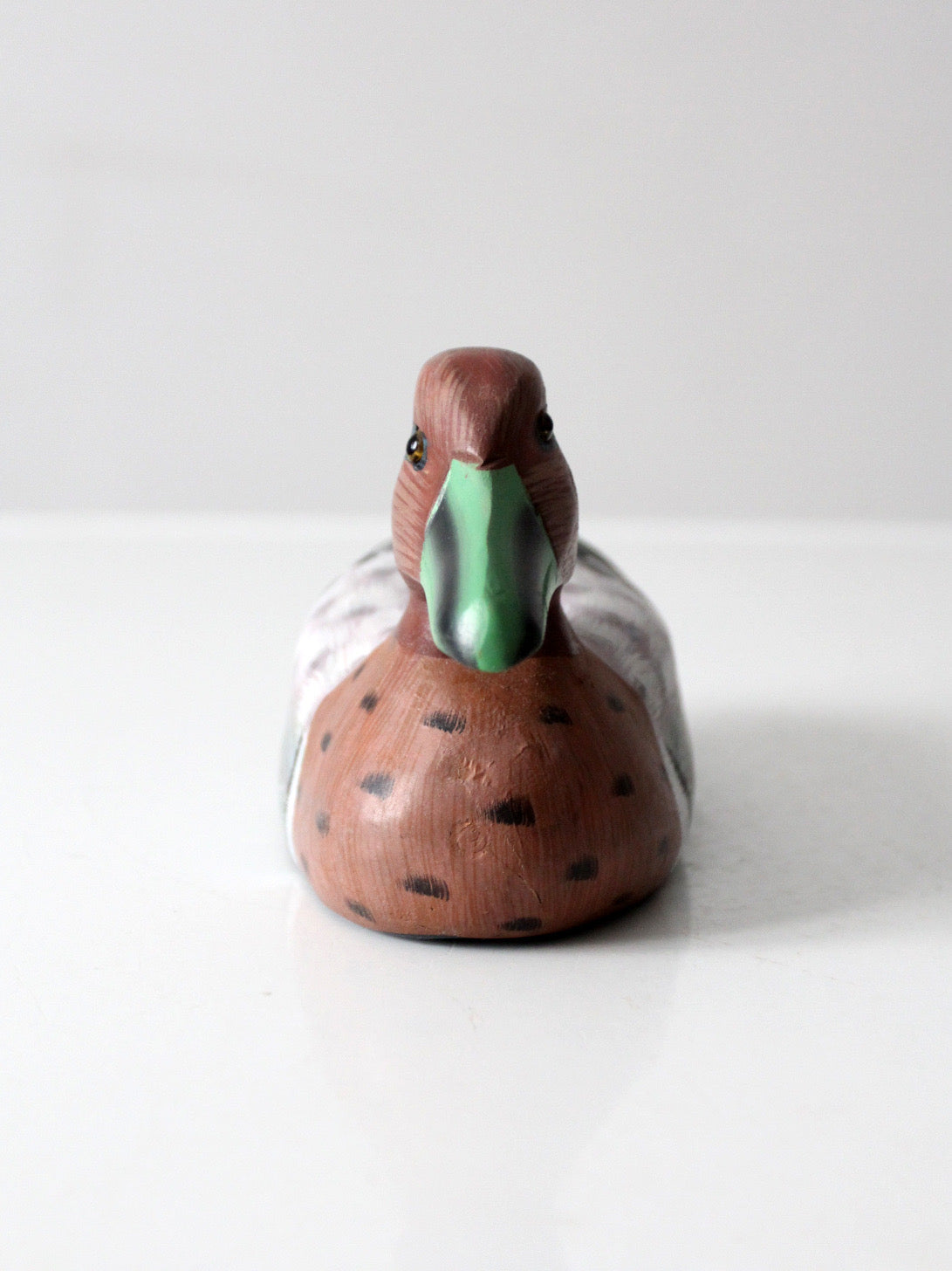 vintage hand-carved wooden duck