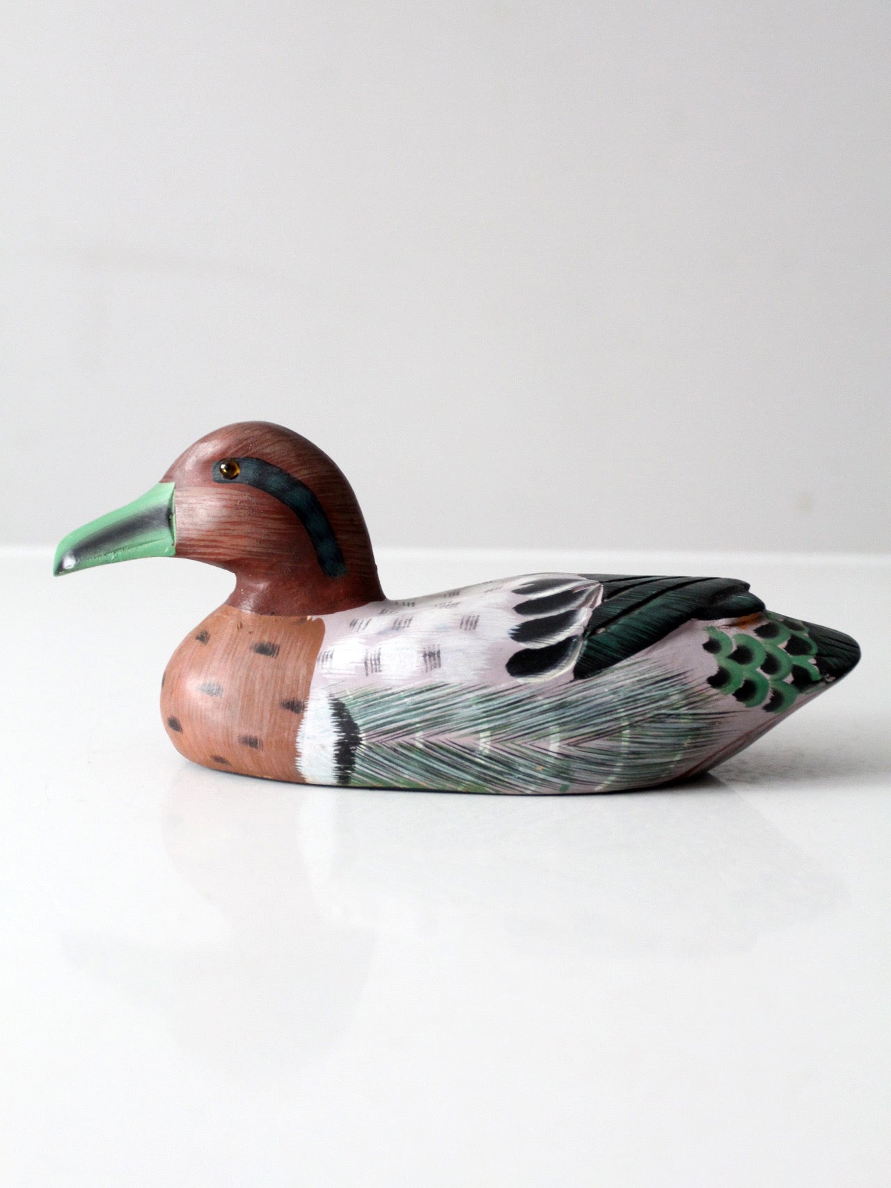 vintage hand-carved wooden duck