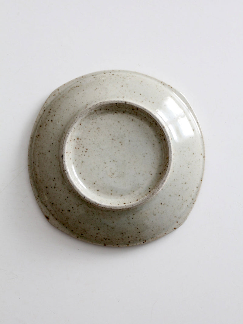 1970s Japanese stoneware dish