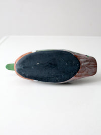 vintage hand-carved wooden duck