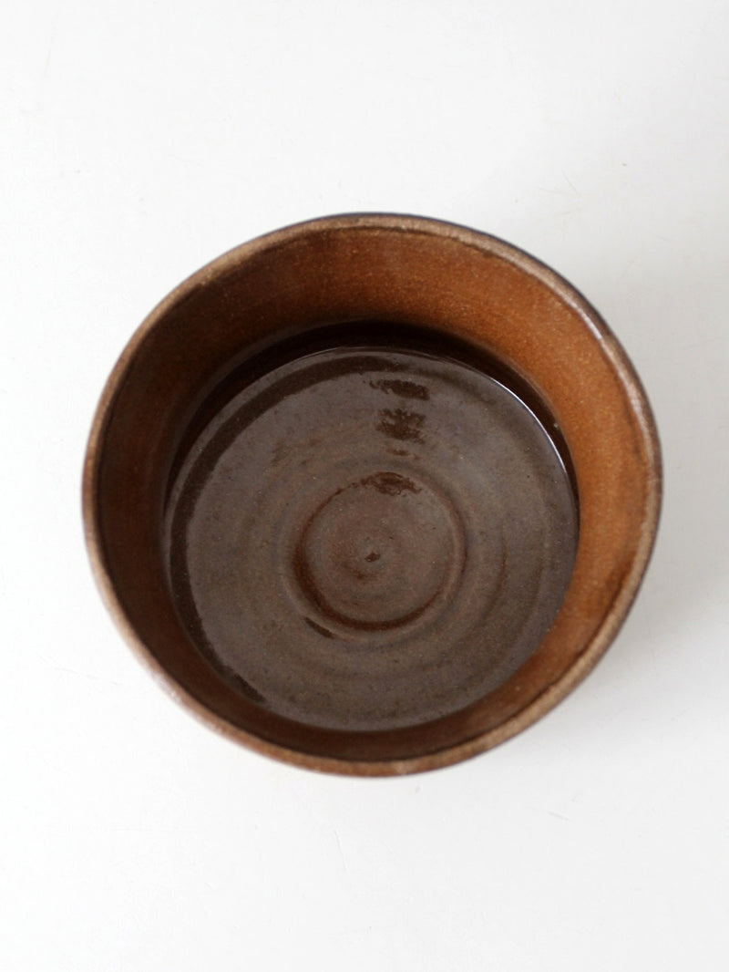 vintage studio pottery cachepot