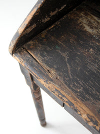 antique primitive painted wood writing desk with cubbies