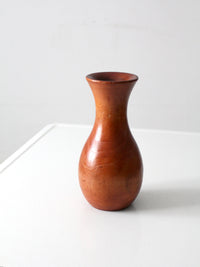 vintage turned wood vase