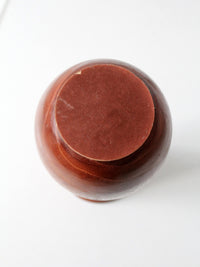vintage turned wood vase