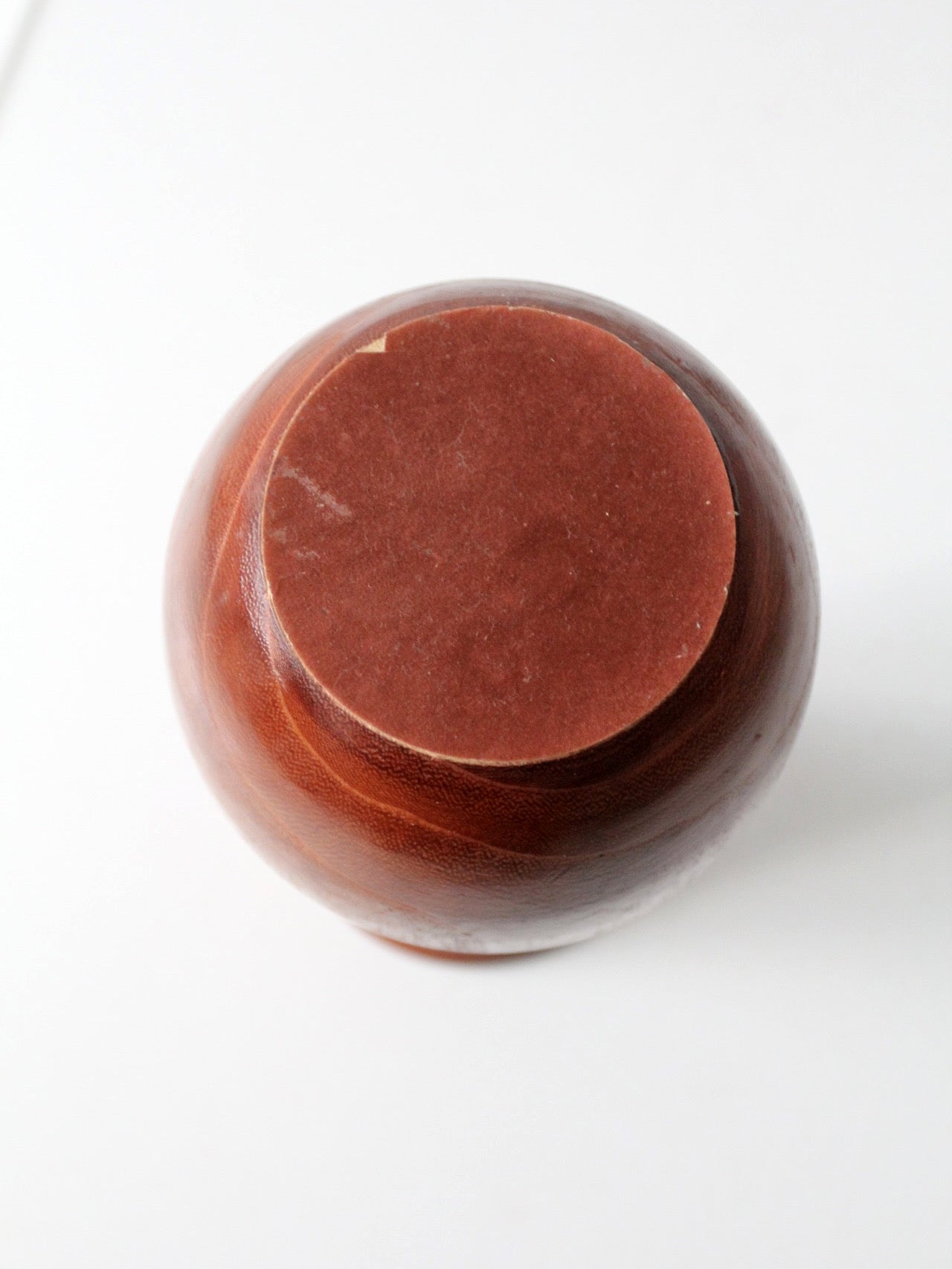 vintage turned wood vase