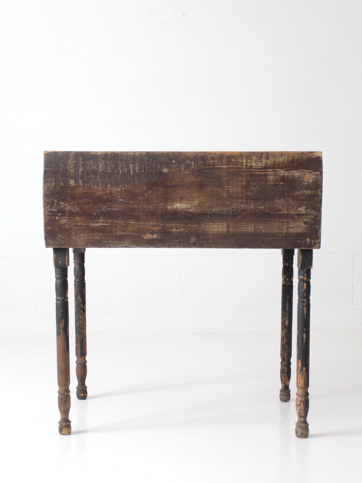 antique primitive painted wood writing desk with cubbies