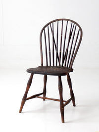 antique 19th century brace back Windsor chair