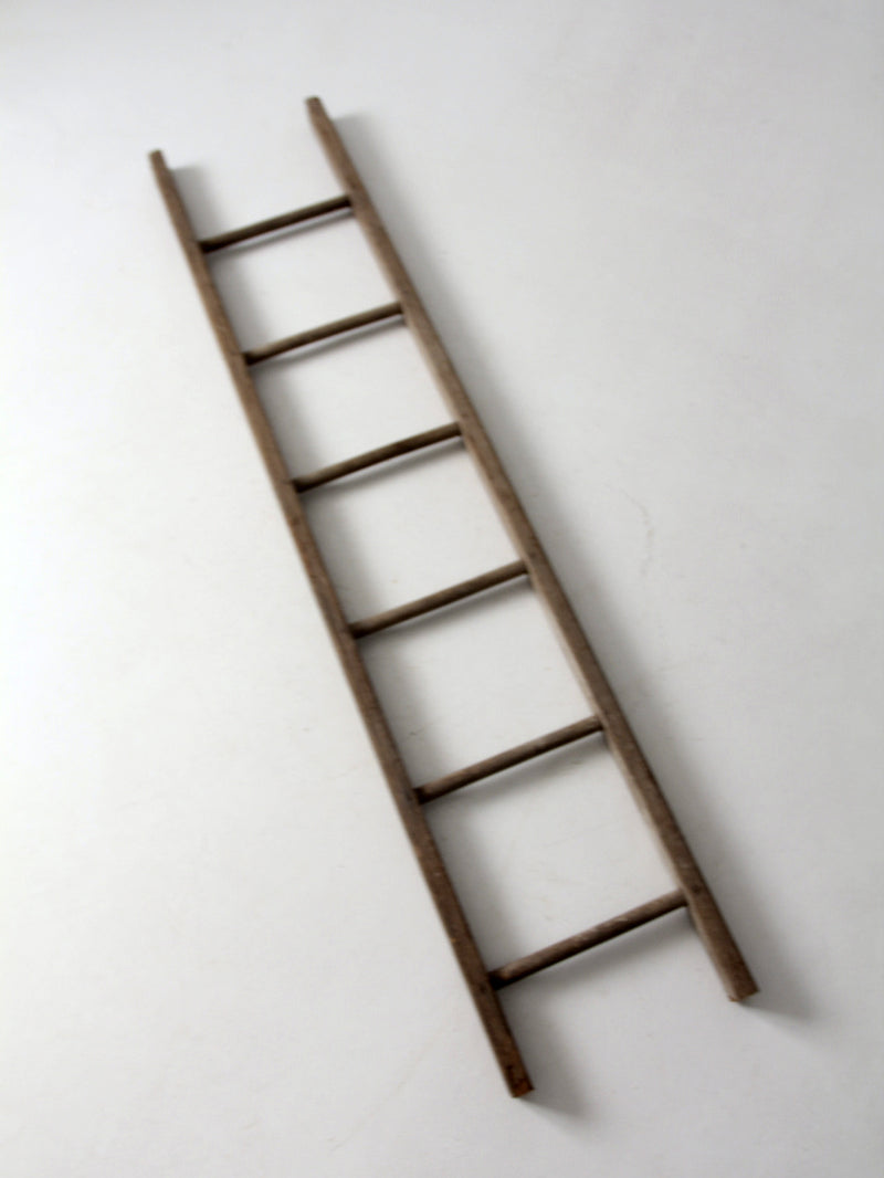 antique picking ladder, decorative blanket ladder