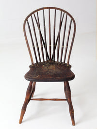 antique 19th century brace back Windsor chair