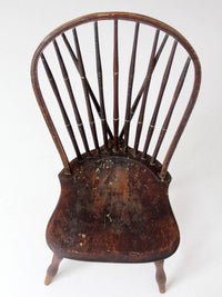 antique 19th century brace back Windsor chair