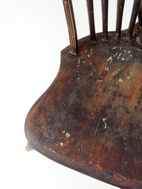 antique 19th century brace back Windsor chair