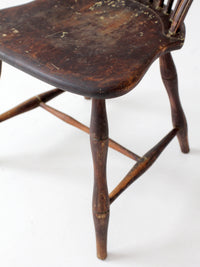 antique 19th century brace back Windsor chair