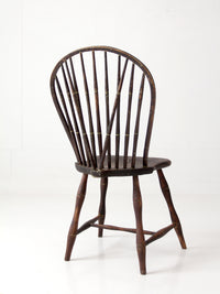 antique 19th century brace back Windsor chair