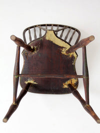antique 19th century brace back Windsor chair