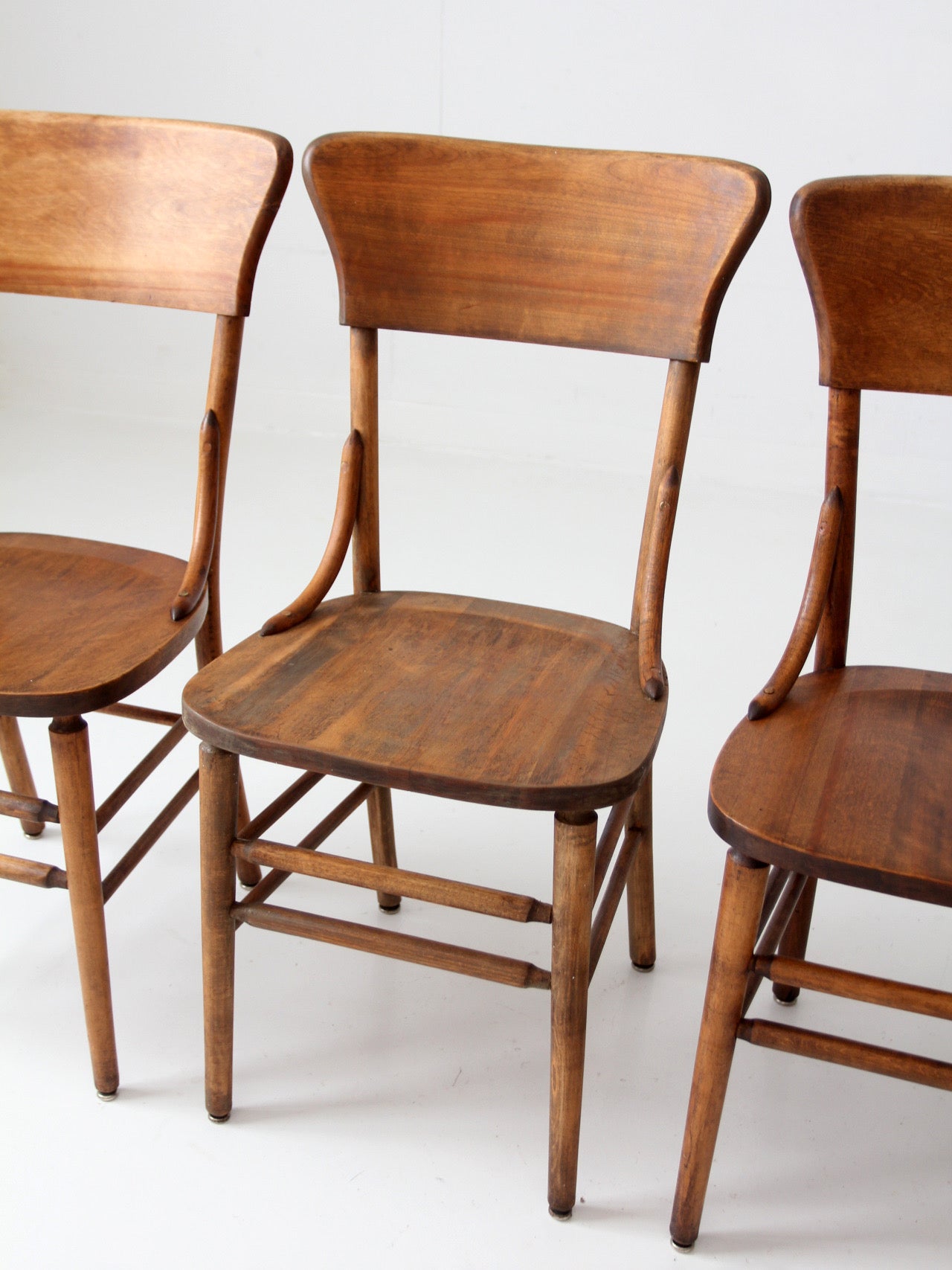 set of four antique Crocker bentwood dining chairs
