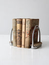 vintage English stirrups pair bookends