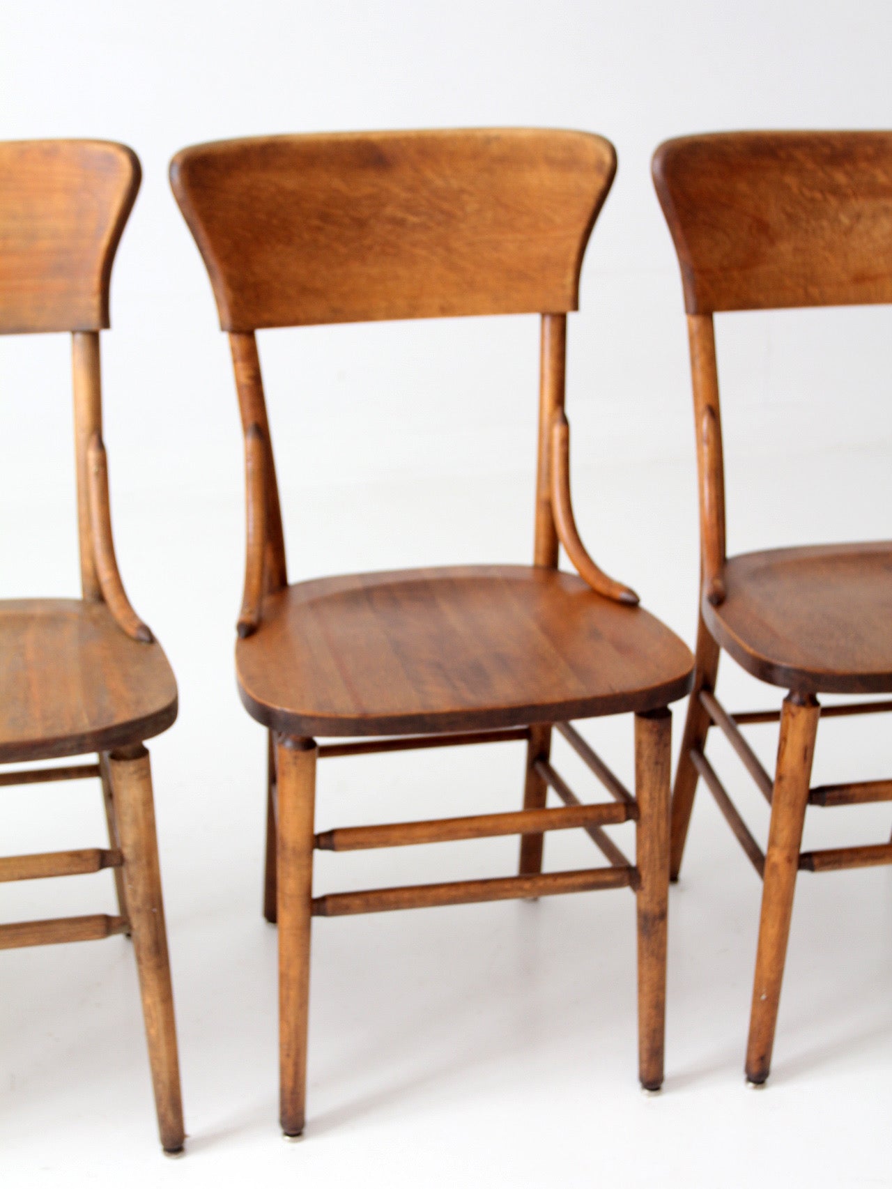 set of four antique Crocker bentwood dining chairs