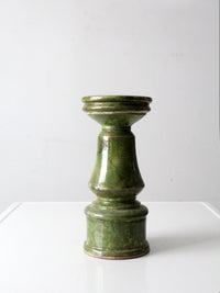 vintage studio pottery candle pedestal