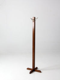 vintage wooden coat rack