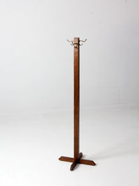 vintage wooden coat rack