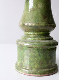 vintage studio pottery candle pedestal