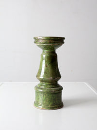 vintage studio pottery candle pedestal