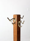 vintage wooden coat rack