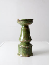 vintage studio pottery candle pedestal