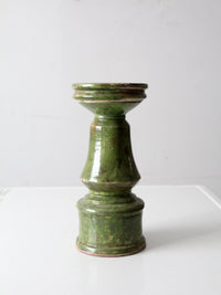 vintage studio pottery candle pedestal