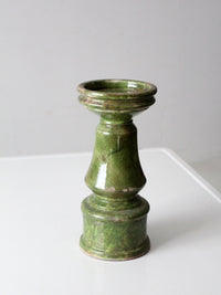 vintage studio pottery candle pedestal