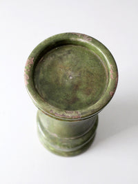 vintage studio pottery candle pedestal