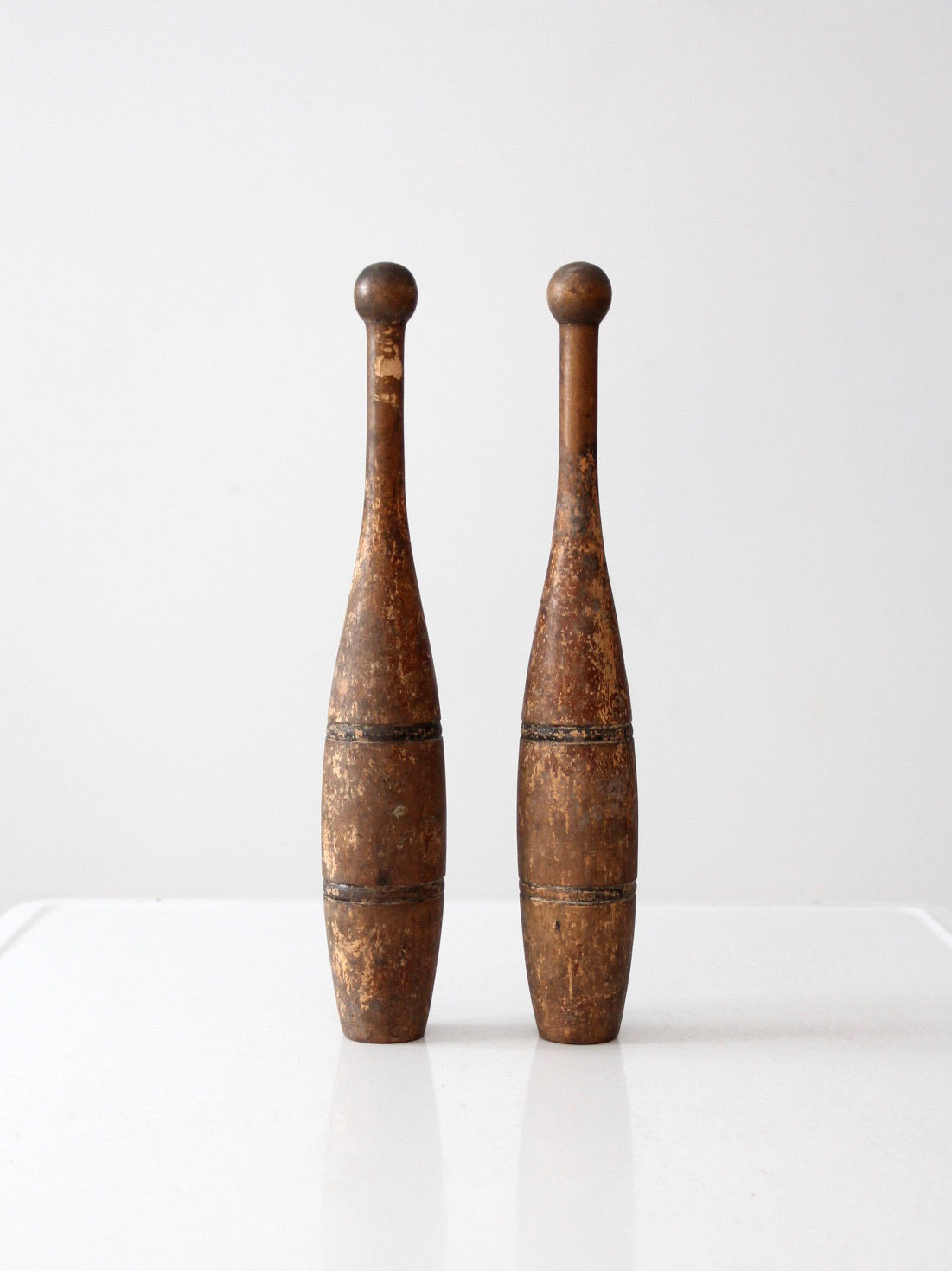 antique Indian clubs pair, circa 1900