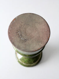 vintage studio pottery candle pedestal